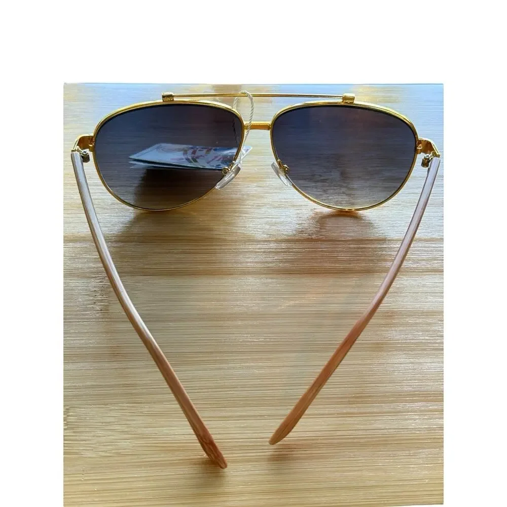 Fashion Eyewear Aviator Style Sunglasses 100% UVA‎ UVB Stylish Lightweight